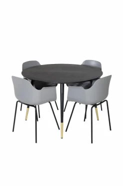 Venture Home Spisegruppe Dipp med 4 stk. stole Comfort