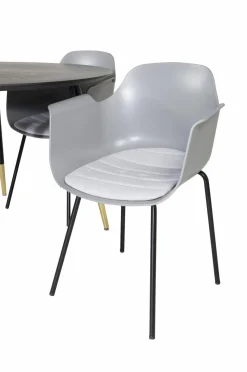 Venture Home Spisegruppe Dipp med 4 stk. stole Comfort