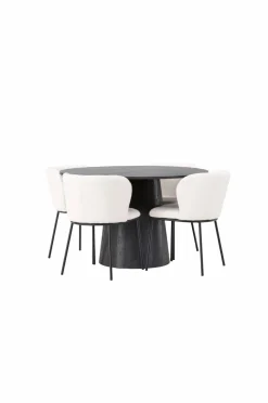Venture Home Spisegruppe Lanzo med 4 stole Edina