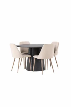 Venture Home Spisegruppe Lanzo med 4 stole Night