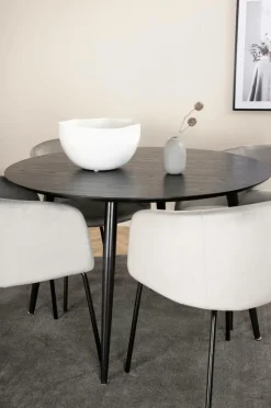 Venture Home Spisegruppe Dipp med 4 spisebordsstole Berit