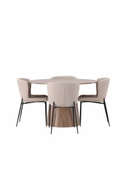 Venture Home Spisegruppe Lanzo med 4 stole Modesto