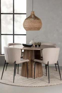 Venture Home Spisegruppe Lanzo med 4 stole Modesto