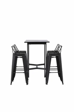 Venture Home Spisegruppe Rax med 4 stole Tempe