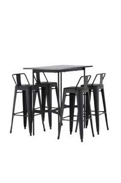 Venture Home Spisegruppe Rax med 4 stole Tempe