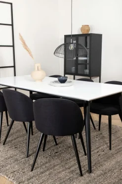 Venture Home Spisegruppe Jimmy med 6 spisebordsstole Velvet