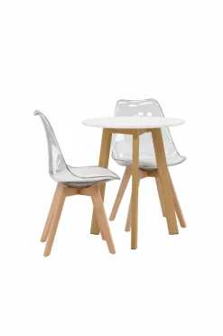 Venture Home Spisegruppe Leonora med 2 stk. stole Edvin