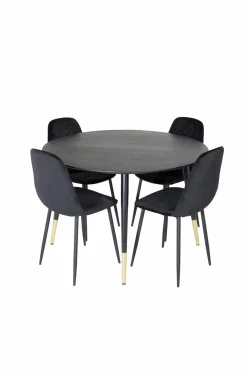 Venture Home Spisegruppe Dipp med 4 stk. stole Polar