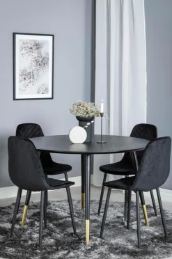 Venture Home Spisegruppe Dipp med 4 stk. stole Polar