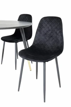 Venture Home Spisegruppe Dipp med 4 stk. stole Polar