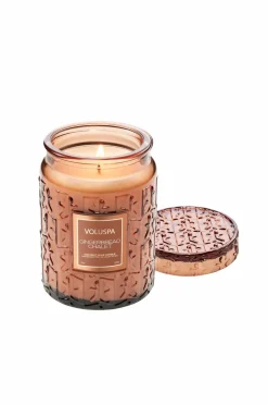 Voluspa Gingerbread Chalet Large Glass Jar Candle 100H