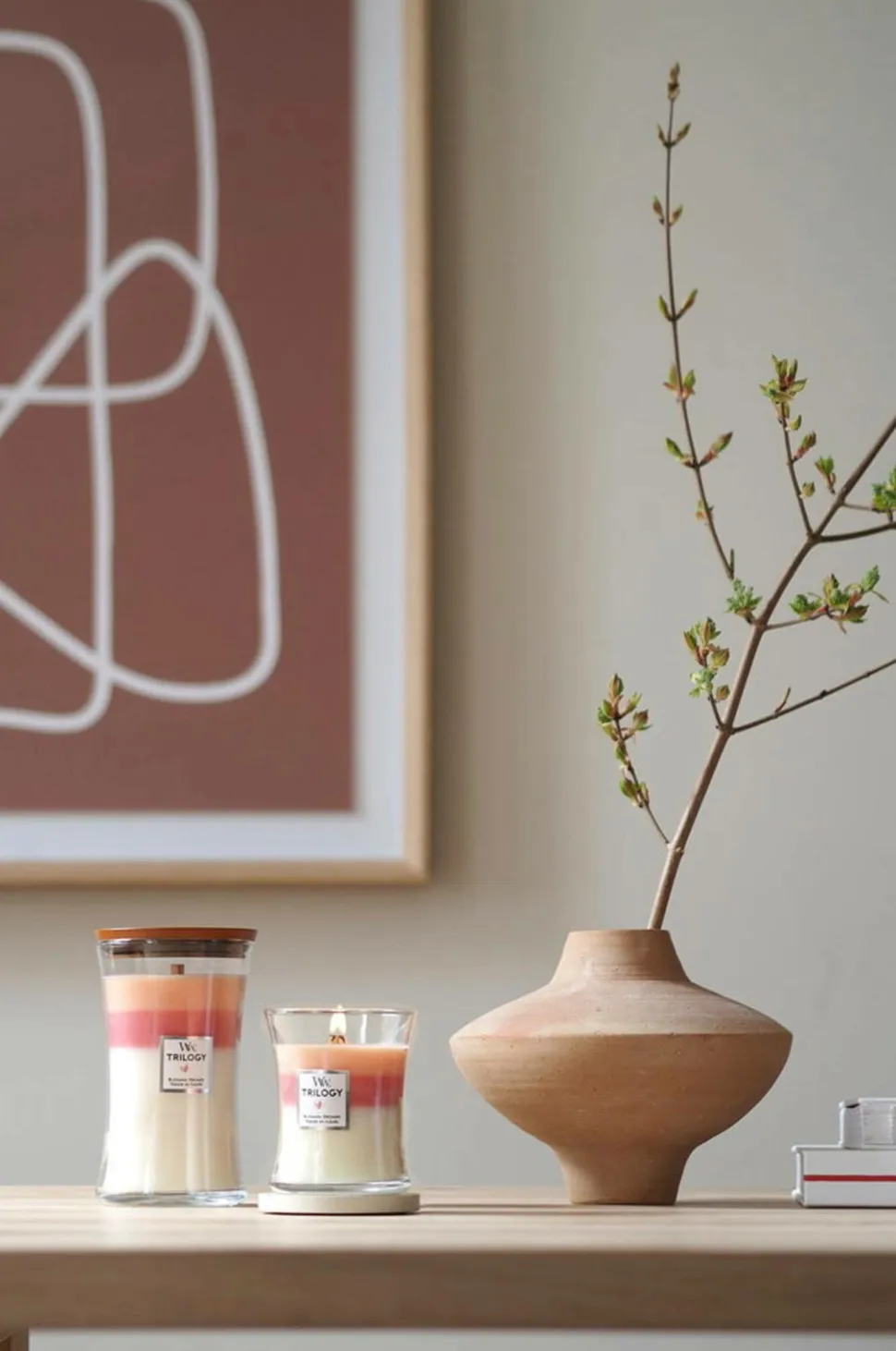 WoodWick Trilogy Hourglass Blooming Orchard