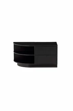 WOOOD TV-bænk Finca rund venstre 78 cm